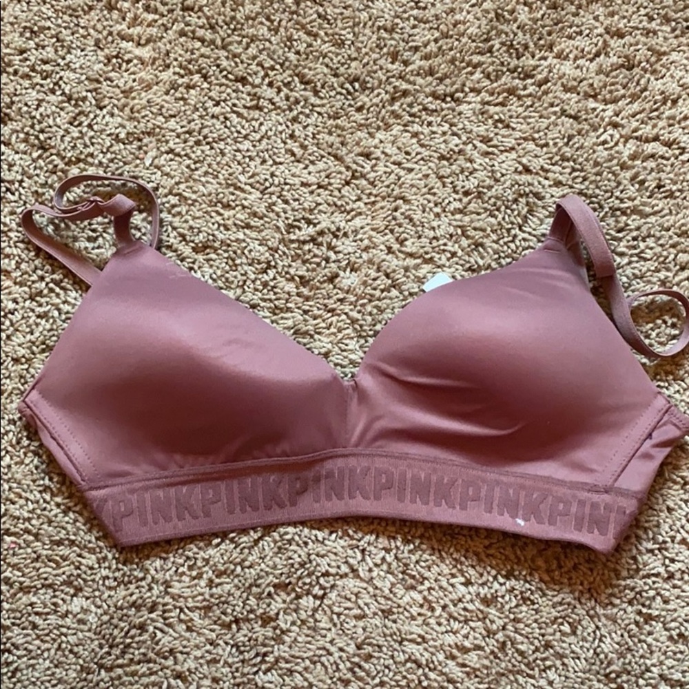 VS Pink no wire purple bra
